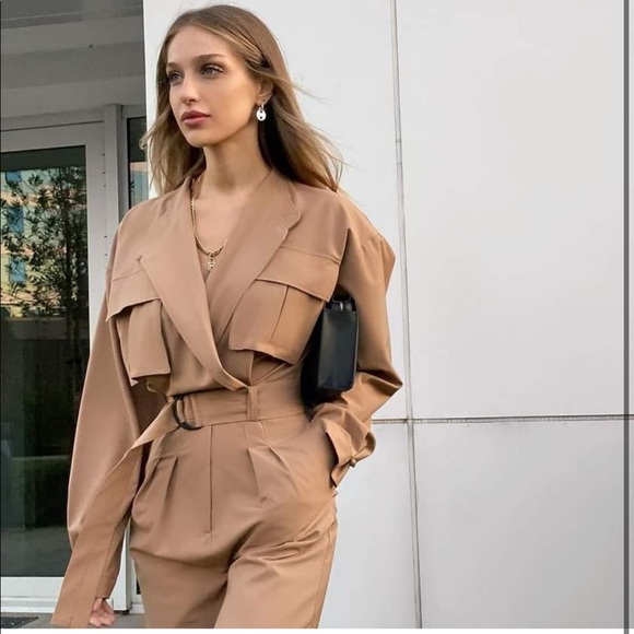 Zara Long Jumpsuit with Pockets - Picture 11 of 16